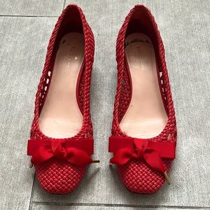 Kate Spade Red Summer Flats